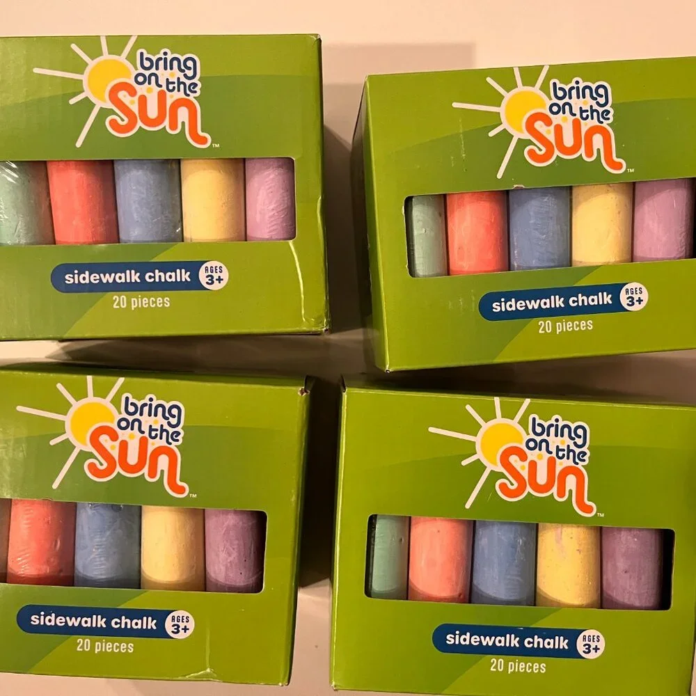 bring on the sun sidewalk chalk